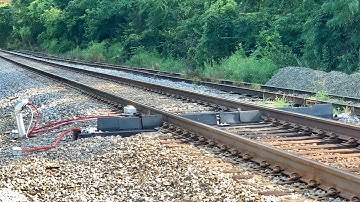 Smoking Locomotive Leaks Oil & Stops Traffic For 3 Hours, Defect Detector, Trains Both Sides Of Me