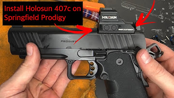 Install Optic on Springfield Prodigy - How to Install Holosun 407c