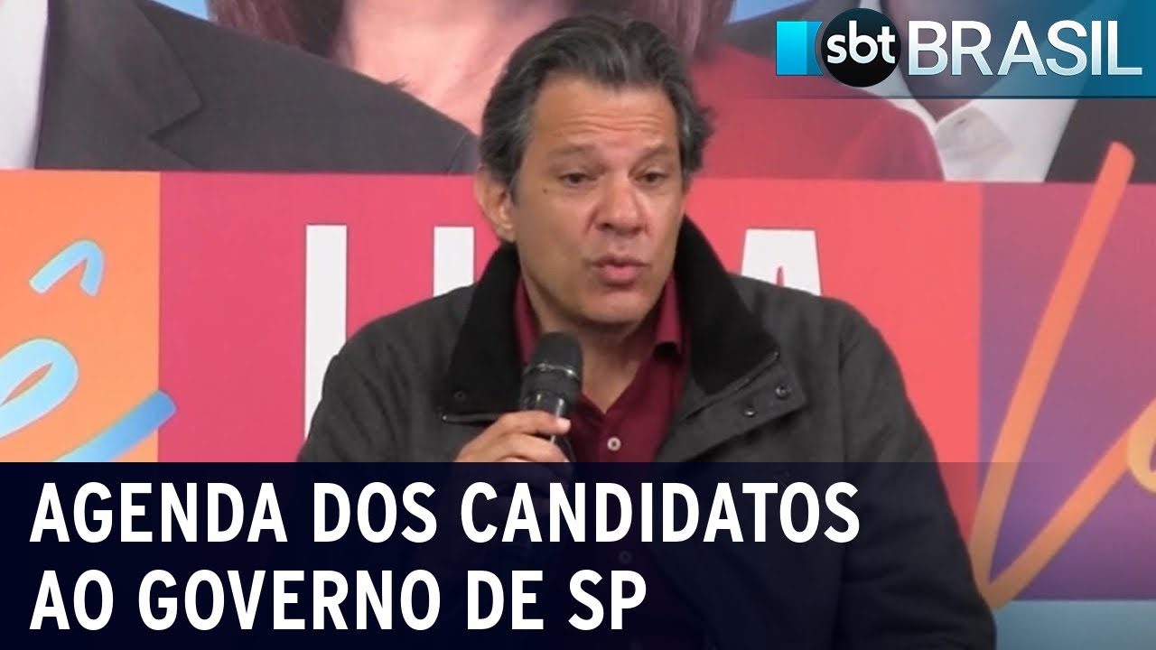 SP: veja como foi o dia dos candidatos mais bem colocados nas pesquisas | SBT Brasil (01/10/22)