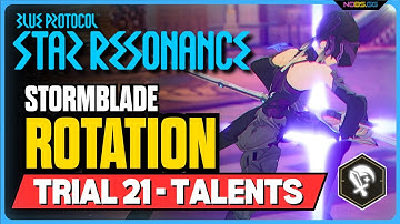 Stormblade Iaido Spec Rotation/Talents/Build - Trial 21 | Blue Protocol Star Resonance