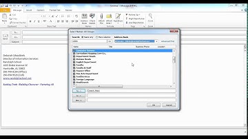 Exchange Global Address List, Distribution Lists, and Contacts