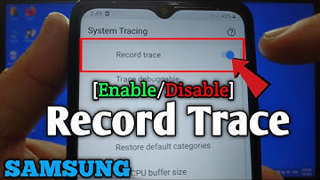 How to enable or disable record trace on Samsung Galaxy A02 | System Tracing | Developer Options