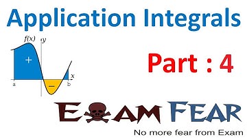 Maths Application of Integrals part 4 (Example Area bounded by curve, line) CBSE Mathematics XII 12