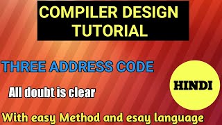 three address code in compiler design /three address code/three address code example/compiler design