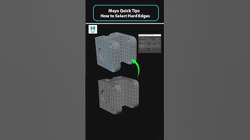 Noob vs Pro Artist: How to Select Hard Edges in Maya #mayatips #3dtips #shorts