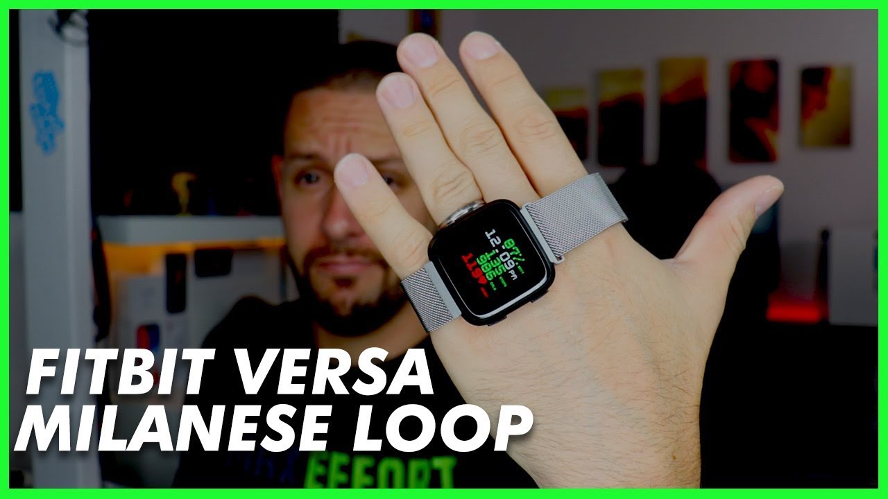 fitbit versa milanese band