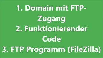 #9 Webseite veröffentlichen/ Webseite online stellen mit FTP-Client (FileZilla)