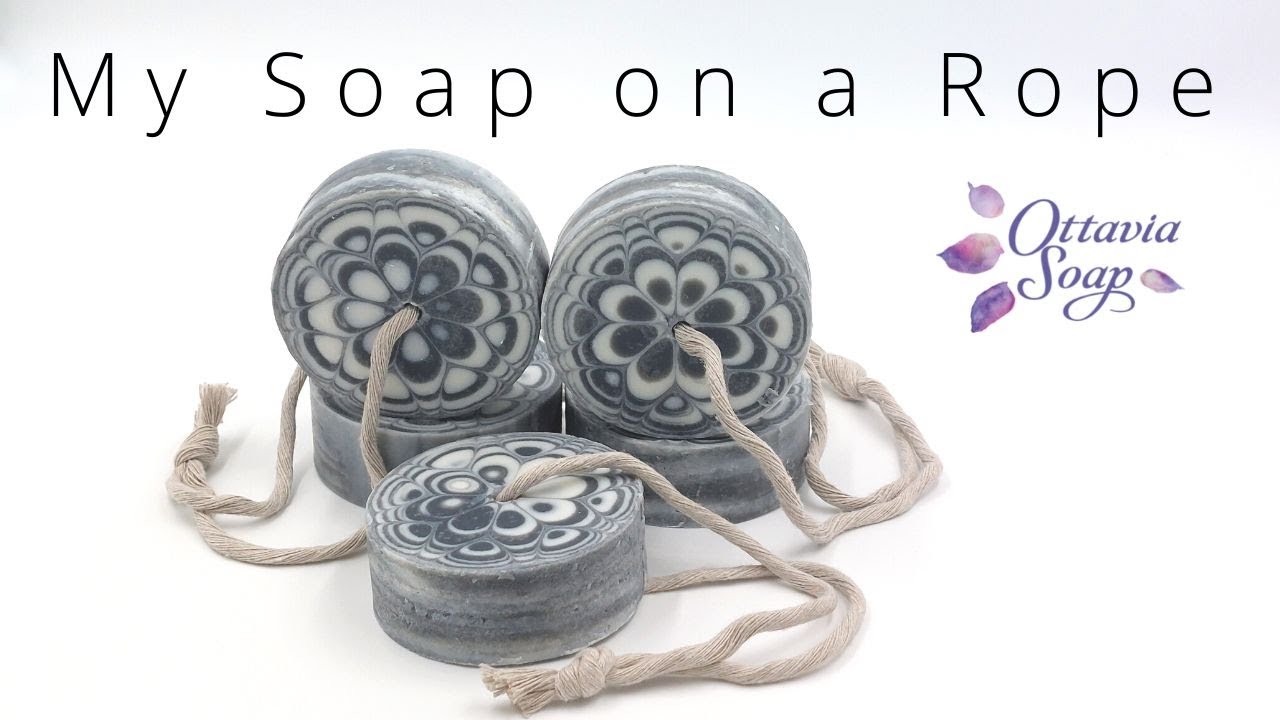 My Soap on a Rope Soap making tutorial SUBTITLED YouTube