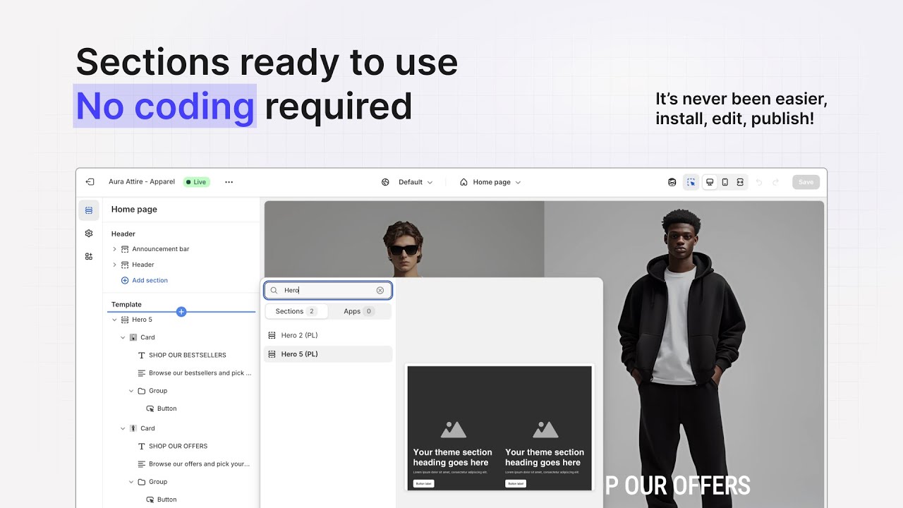 An introduction to Pent Library - Shopify Theme Sections - YouTube