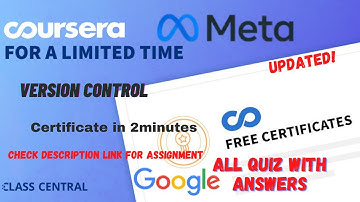 Version Control,(week1-4) All Quiz Answers.#coursera #learning #quiztime #mr #quiztime #coursers
