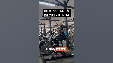 HOW TO DO A MACHINE ROW & GROW YOUR LATS 🎯
