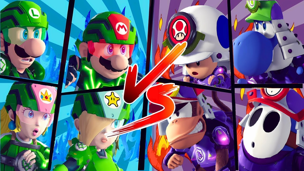 Mario Strikers Battle League Football – Mario & Luigi Lead All-Star Team vs Toad’s Fierce Squad!