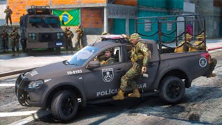 CONFRONTO BOPE FAZ OPERAÇÃO NO COMPLEXO DO ALEMÃO PMERJ | GTA 5 POLICIAL