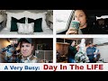 DITL | New Bed Decor ~ Repairing Our Couch ~ Packing Christmas ~ Cooking ~ Keto Starbucks