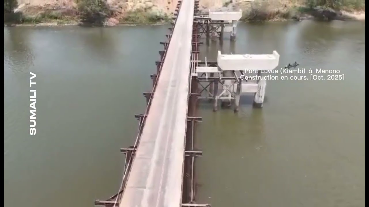 Manono / Tanganyika : Pont Luvua (Kiambi) à Manono en pleine construction. Oct. 2025
