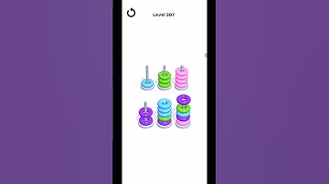 Hoop Stack Level 307 WalkThrough Solution Gameplay