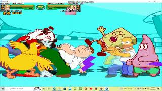 Sandal M.u.g.e.n Battle 92 Team Fox Vs Team Nickelodeon