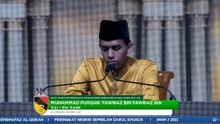 Majlis Menghafaz Al-Quran Peringkat Negeri Sembilan 2023 (1-30 Juz) - Furqan Fawwaz Salleh Sani