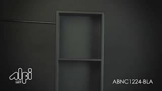 ALFI Brand Matte Stainless Steel, Double Single Shelf Bath Shower Niche | KitchenSource.com