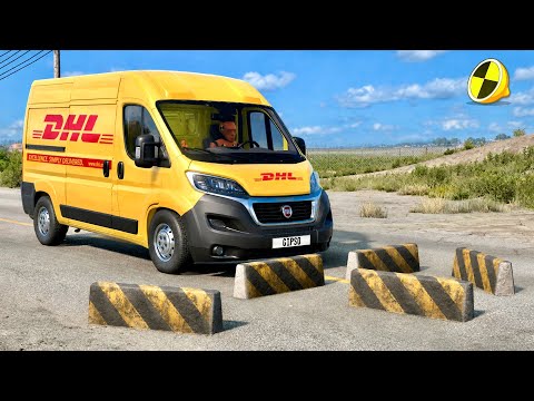 Can 1% Survive? CARS vs ROADBLOCKS (BeamNG.drive)