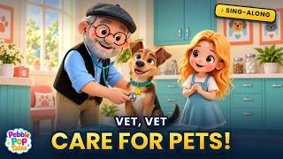 Vet Song For Kids 🐶 Vet, Vet, Care for Pets! | Pets & Farm Animals Songs screenshot 4