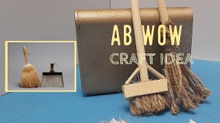 Two Best out of waste // how to make small broom to clean tiny things using //popsicle sticks craft