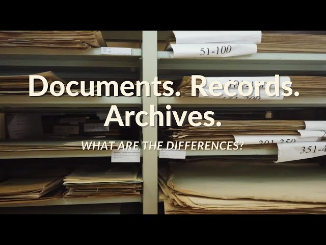 Off The Record Episode 1: Documents, Records, Archives class=