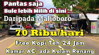Harga Mulai 70 ribu per hari, Gratis Kopi Teh 24 jam Hotel Penginapan Murah di Jogja dekat Malioboro