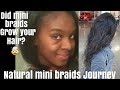 how to| grow hair to tailbone length| natural mini braids|NATURALLY MARKED