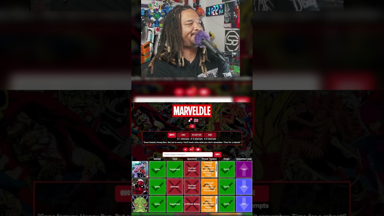 Comic Marveldle for July 31