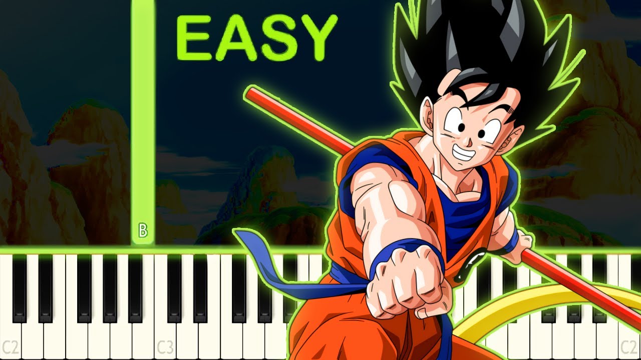 Dragon Ball Z Cha La Head Cha La Easy Piano Tutorial Youtube