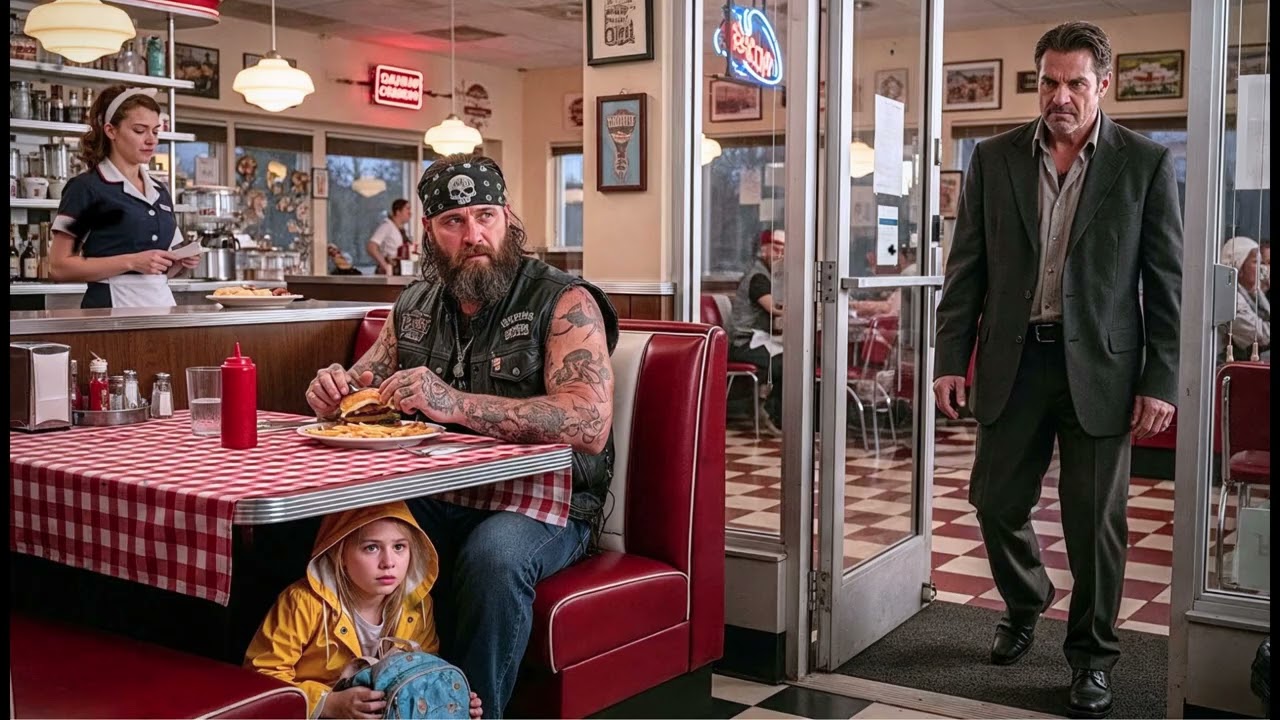 The Little Girl Entered The Diner Terrified... What The Hells Angels Did Was Surprising!!!