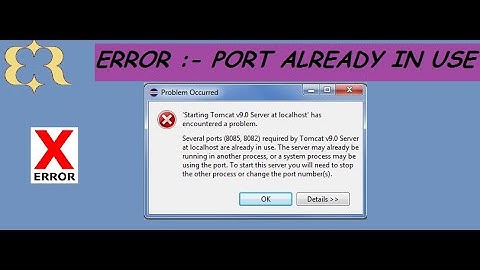 port already in use error solved 100%