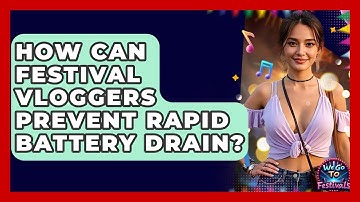 How Can Festival Vloggers Prevent Rapid Battery Drain? - We Go To Festivals