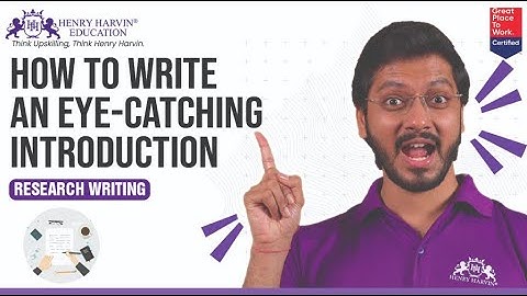 Tips to write an  Effective Introduction | Research Writing Course for Beginners