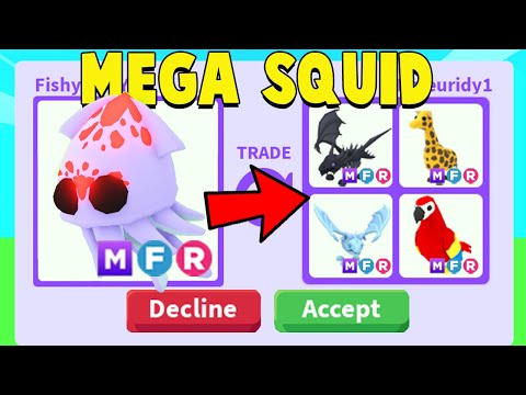 Trading MEGA SQUID in Adopt Me!