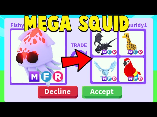 Squid, Trade Roblox Adopt Me Items