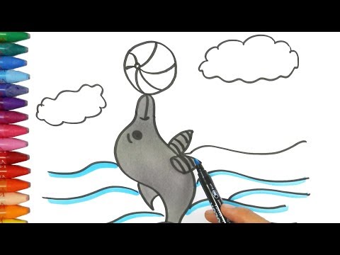Wideo: Jak Narysować Delfina W Morzu
