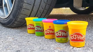 Crushing Crunchy & Soft Things by Car! EXPERIMENT CAR vs Play Doh, Pepsi, Cola Fanta Sprite
