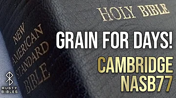 Insane In The Deep Grain! 1979 Cambridge NASB 77 Red Letter Cameo In Black Calfskin Bible Review!