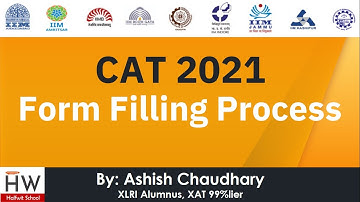 CAT 2021 Form Filling || Step by step registration guide