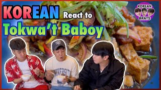 [REACT] Korean guys try Filipino food &quot;Tokwa&#39;t Baboy&quot;