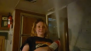 Goocheese Kicked Out Of The Rv After Using The Fire Extinguisher In The Rv