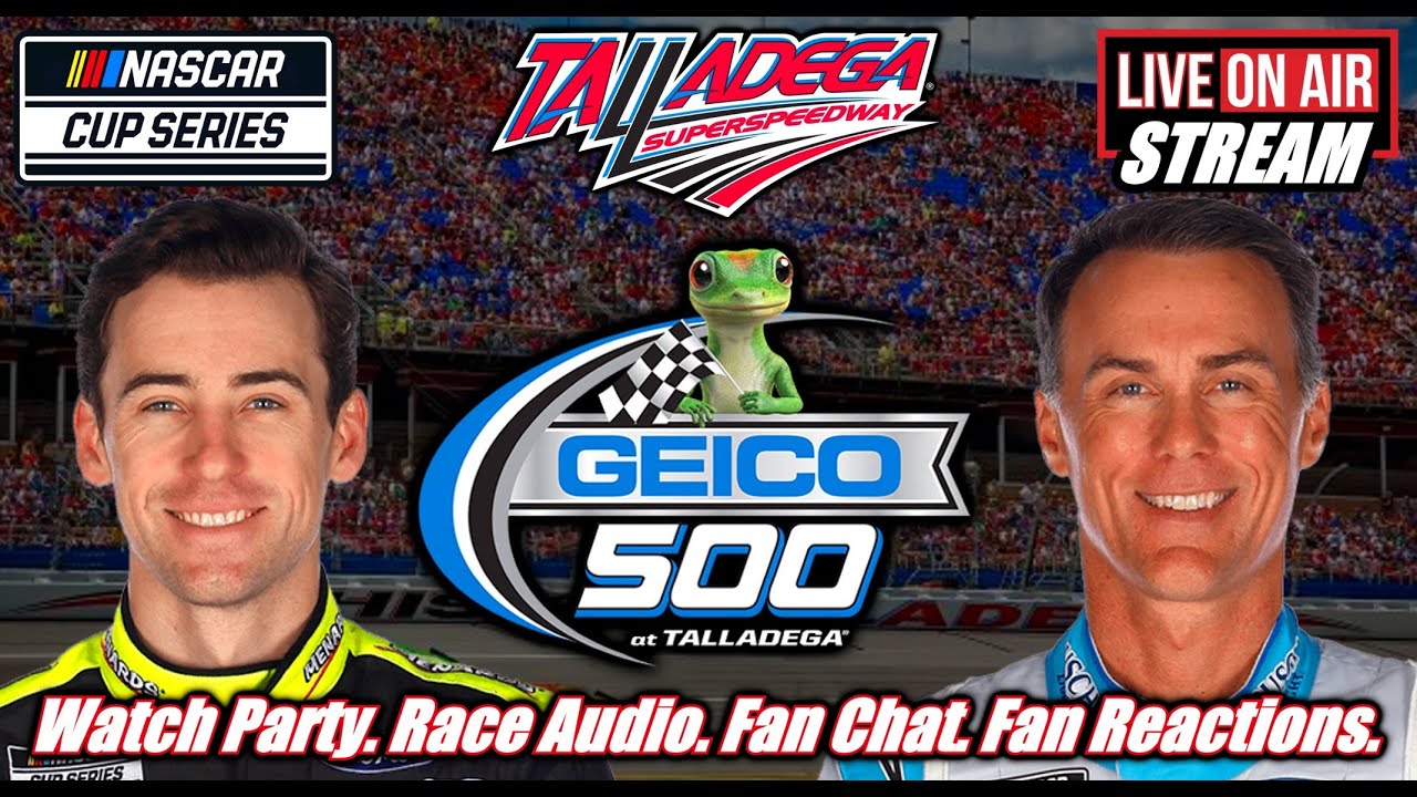 NASCAR Cup Series 🏁 Geico 500 from Talladega Superspeedway WATCH PARTY Race Audio Fan Chat