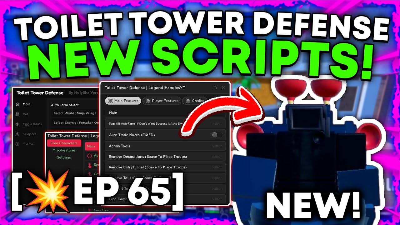 LegendsHandles Toilet Tower Defense Script Download 100% Free