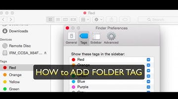 How to add finder folder tags in mac