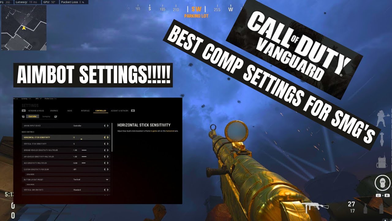 BEST VANGUARD SETTINGS !!!!! (COMPETITIVE + HIGH FPS)