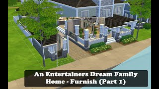 Let's Furnish An Entertainers Dream Family Home - The Sims 4 - Speedbuild