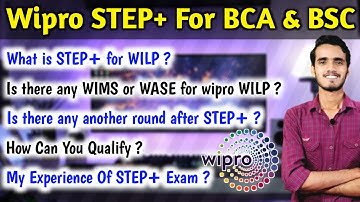 Wipro STEP Plus Assessment Details | My Experience | @itssanubhav6226