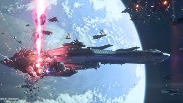 Gigantic Space Combat -Humanity Vs Aliens Epic Space Battle Terrific Scenes